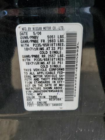 Photo 12 VIN: JN8AZ08W76W544928 - NISSAN MURANO SL 