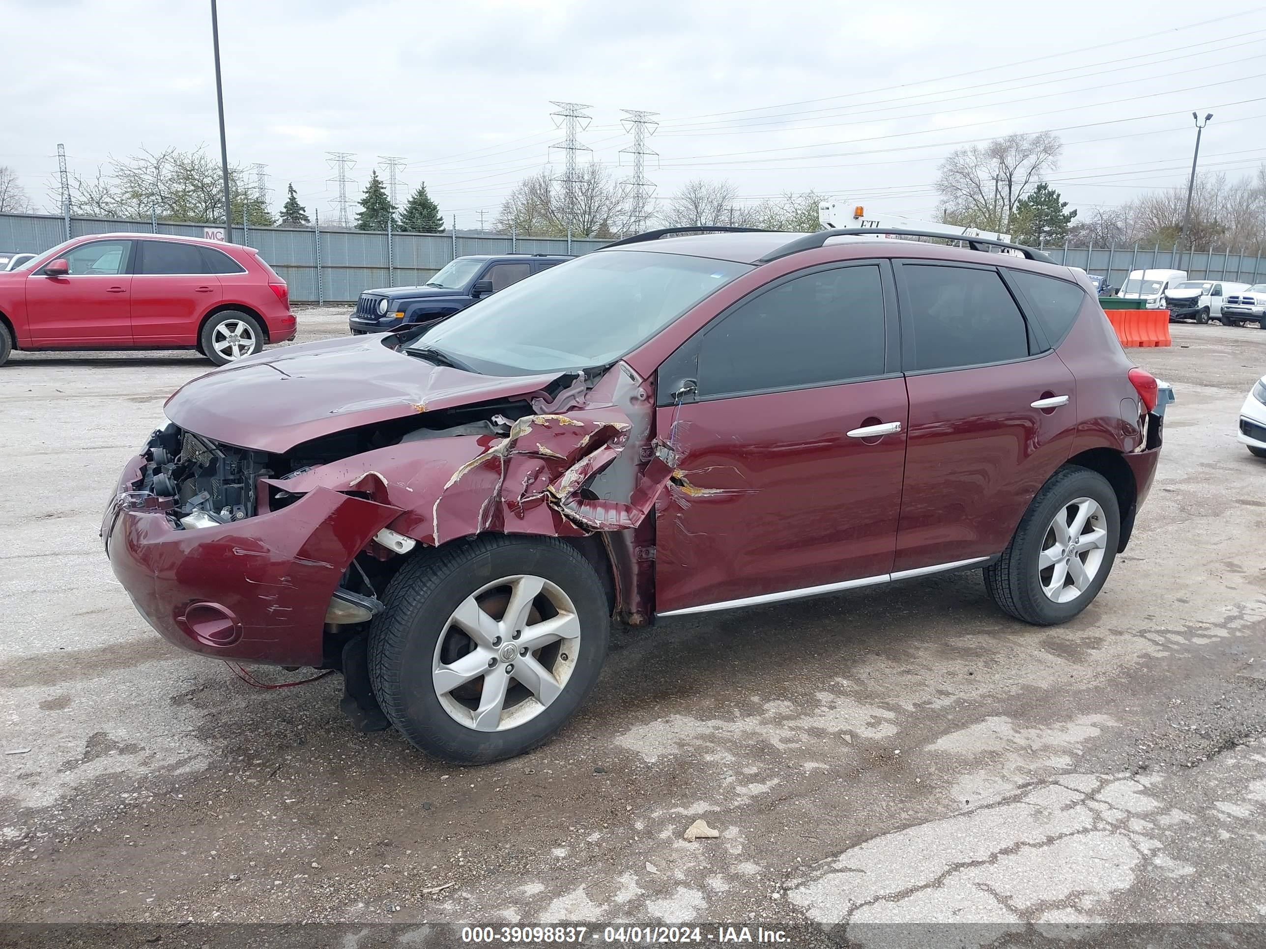 Photo 1 VIN: JN8AZ18U29W016593 - NISSAN MURANO 