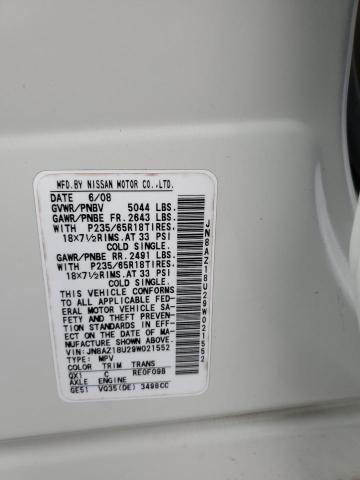 Photo 13 VIN: JN8AZ18U29W021552 - NISSAN MURANO S 