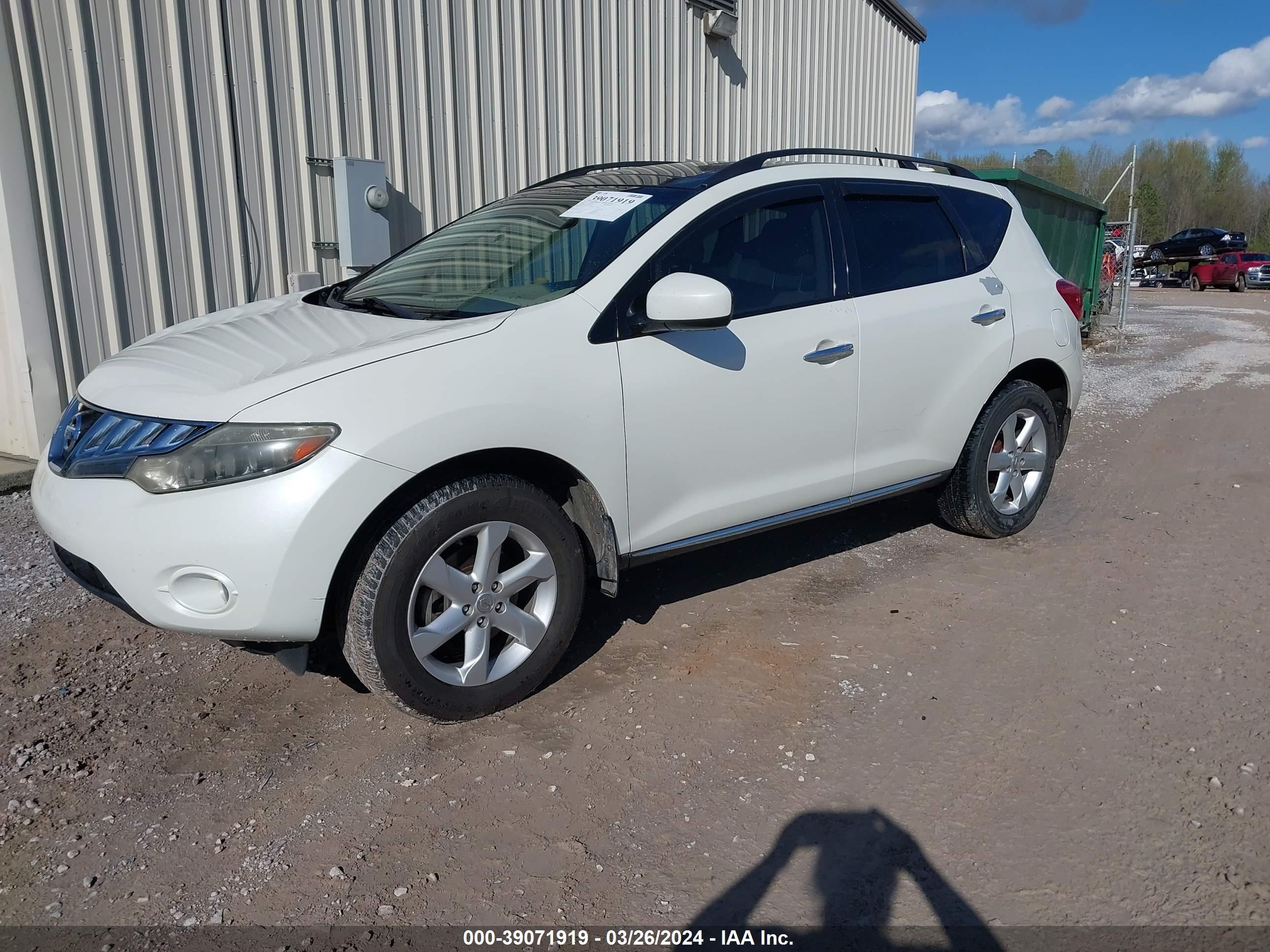 Photo 1 VIN: JN8AZ18U49W025621 - NISSAN MURANO 