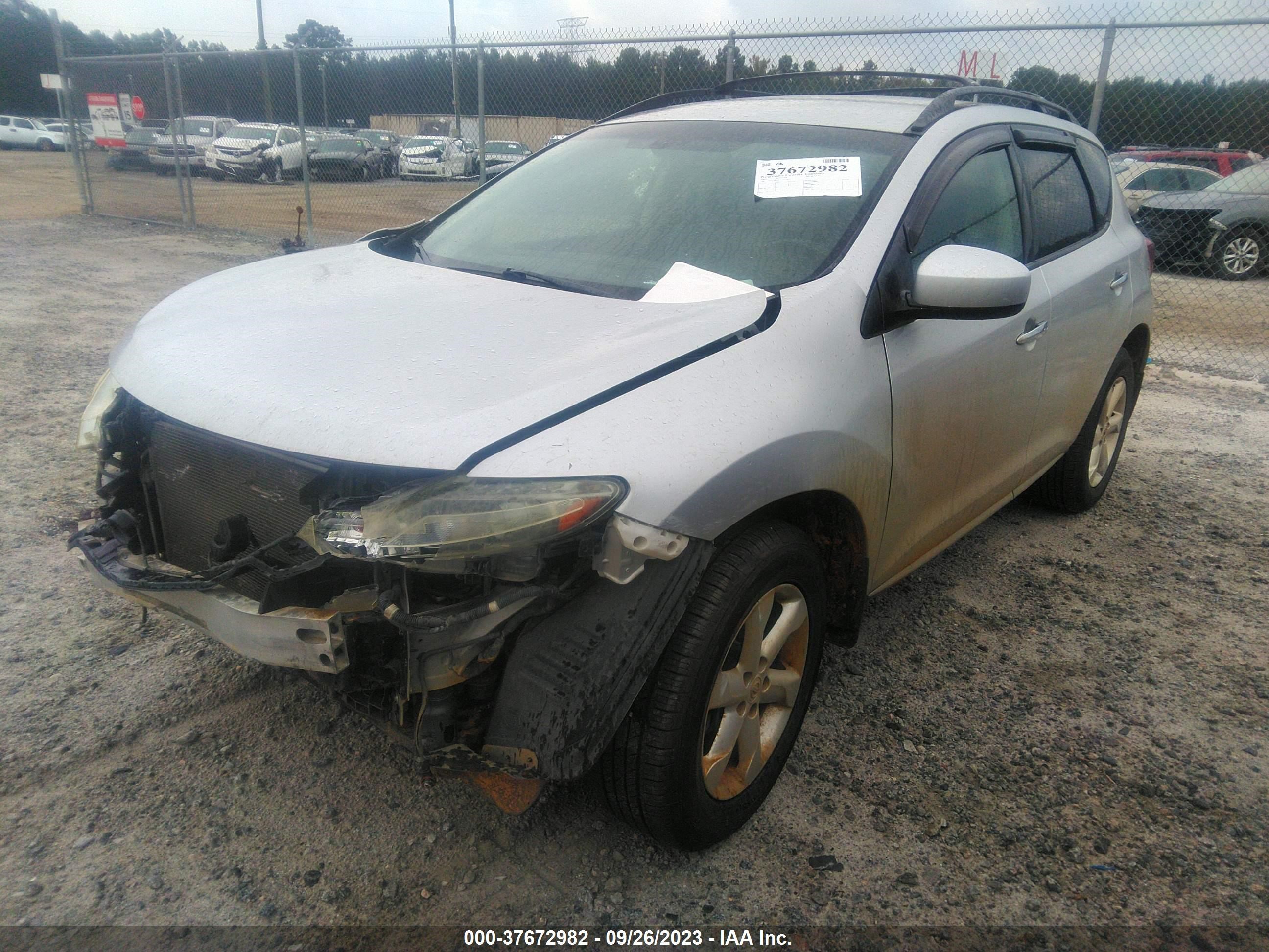 Photo 1 VIN: JN8AZ18U59W000548 - NISSAN MURANO 