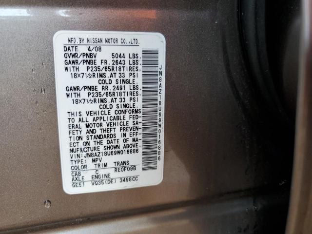 Photo 11 VIN: JN8AZ18U69W016886 - NISSAN MURANO S 