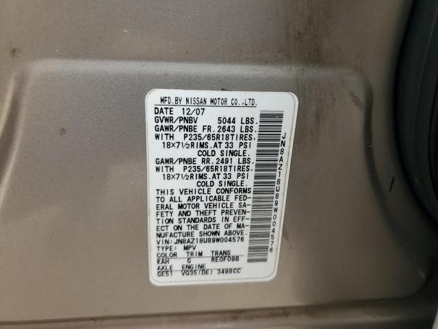 Photo 11 VIN: JN8AZ18U89W004576 - NISSAN MURANO 