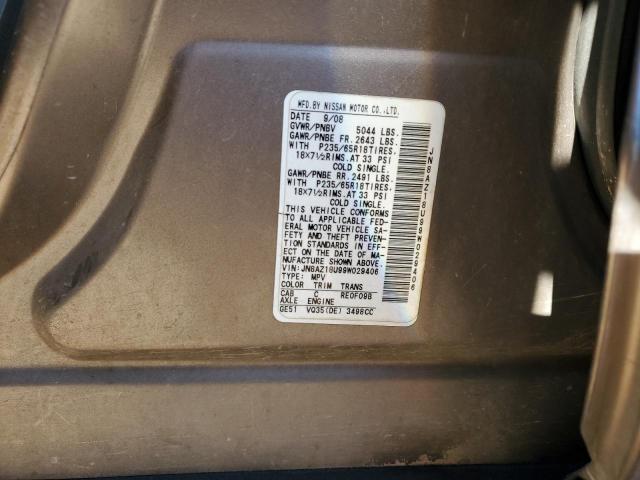 Photo 12 VIN: JN8AZ18U99W029406 - NISSAN MURANO 