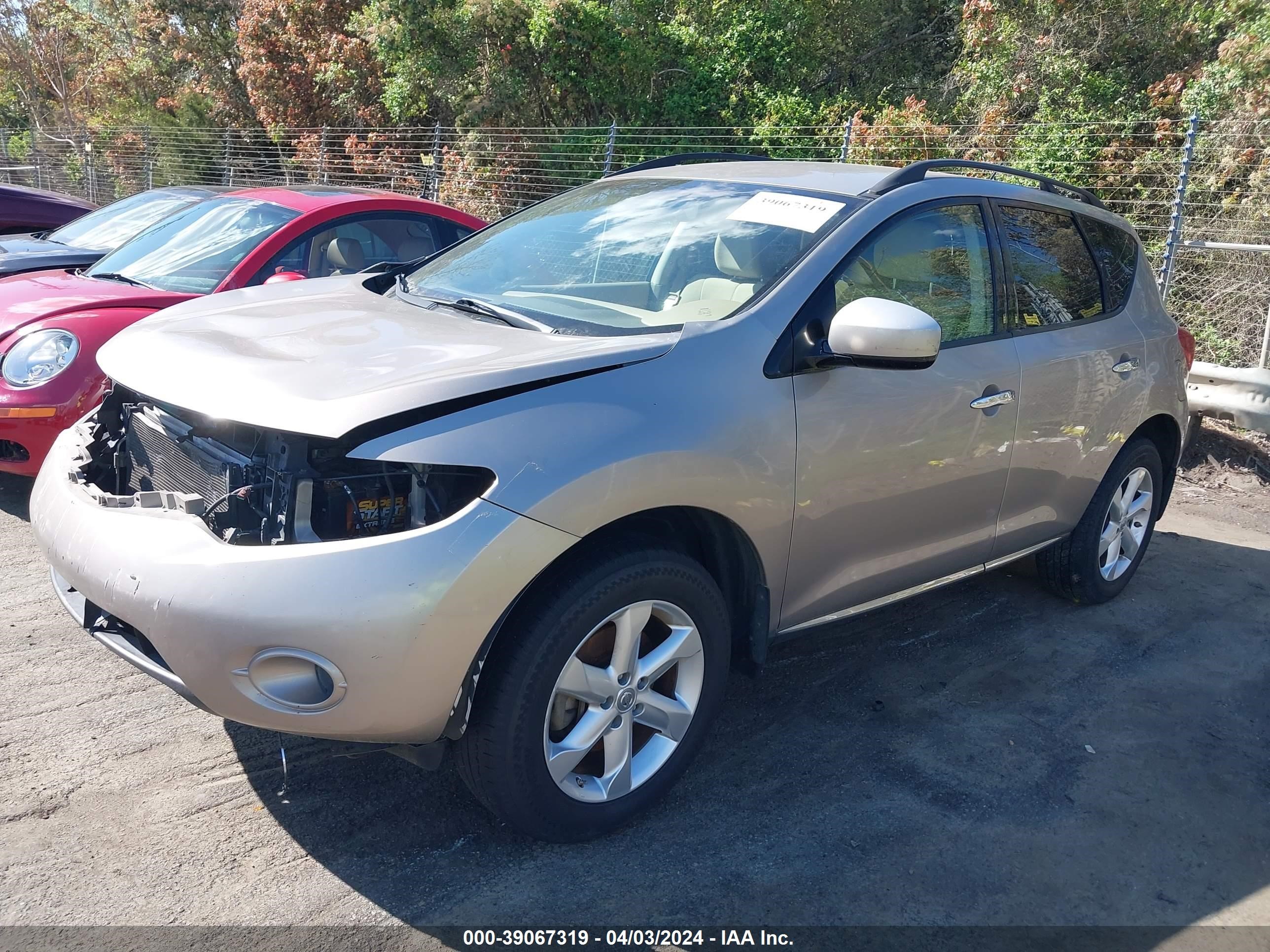 Photo 1 VIN: JN8AZ18UX9W000304 - NISSAN MURANO 