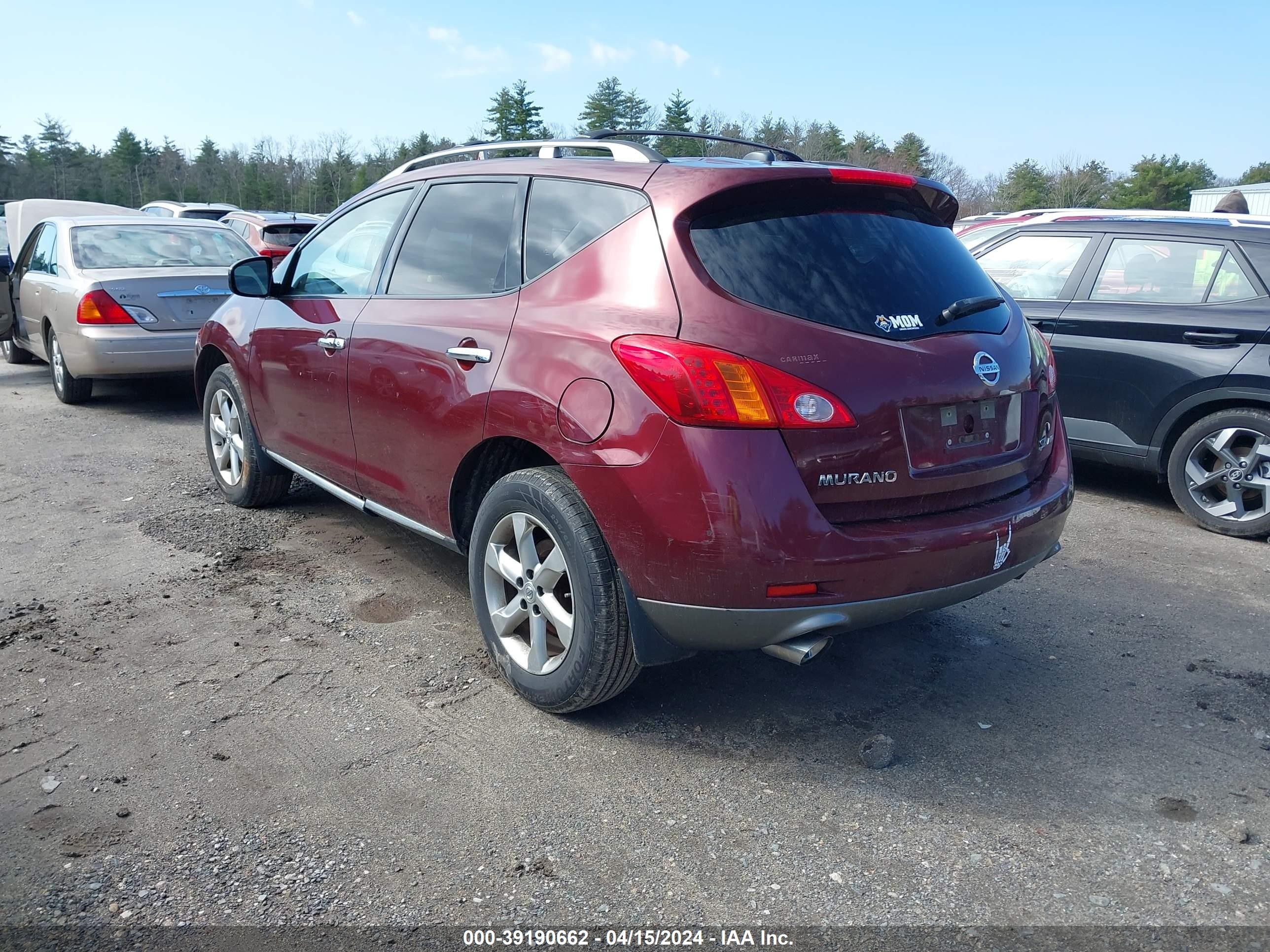 Photo 2 VIN: JN8AZ18W19W208539 - NISSAN MURANO 