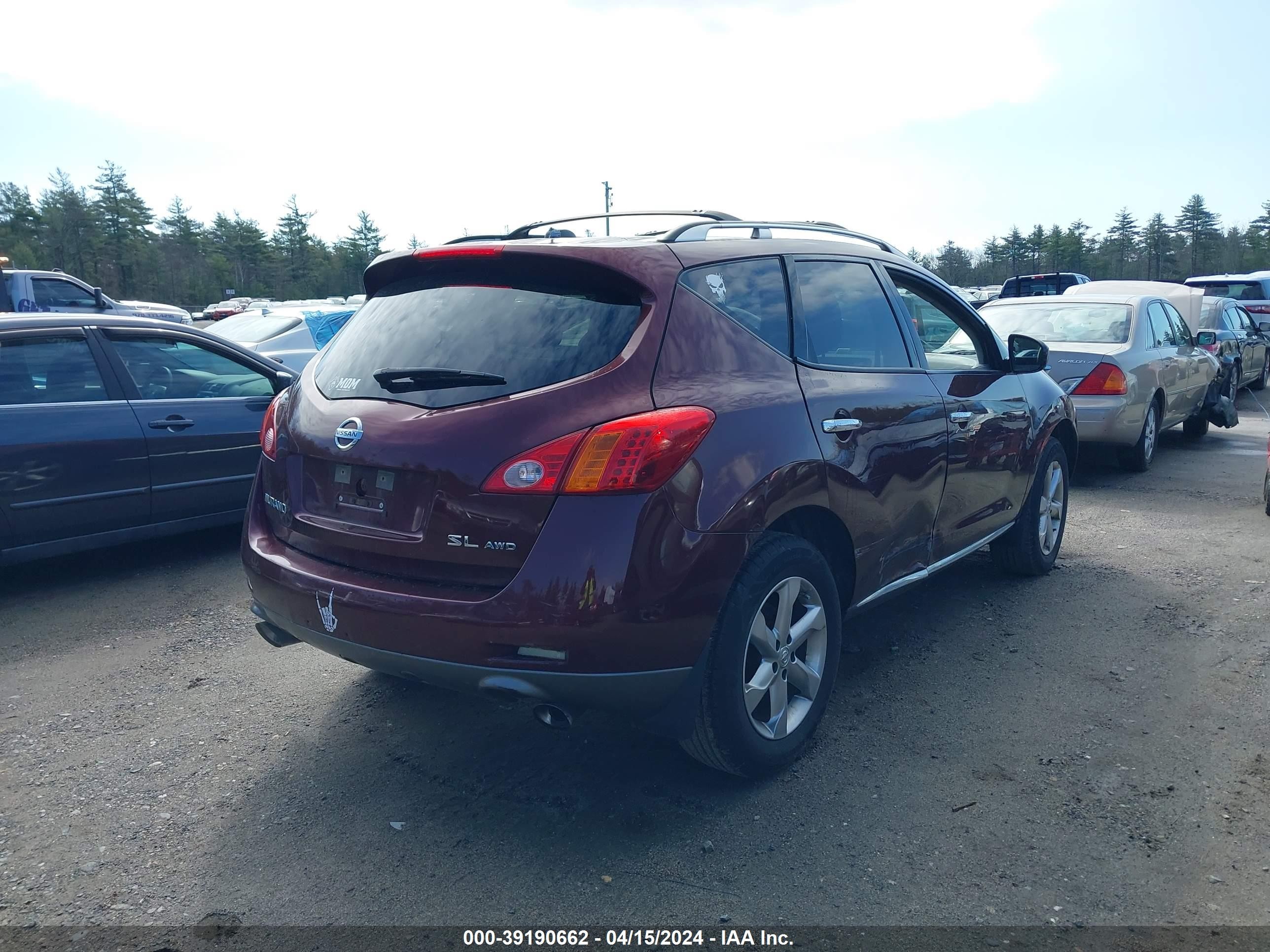 Photo 3 VIN: JN8AZ18W19W208539 - NISSAN MURANO 