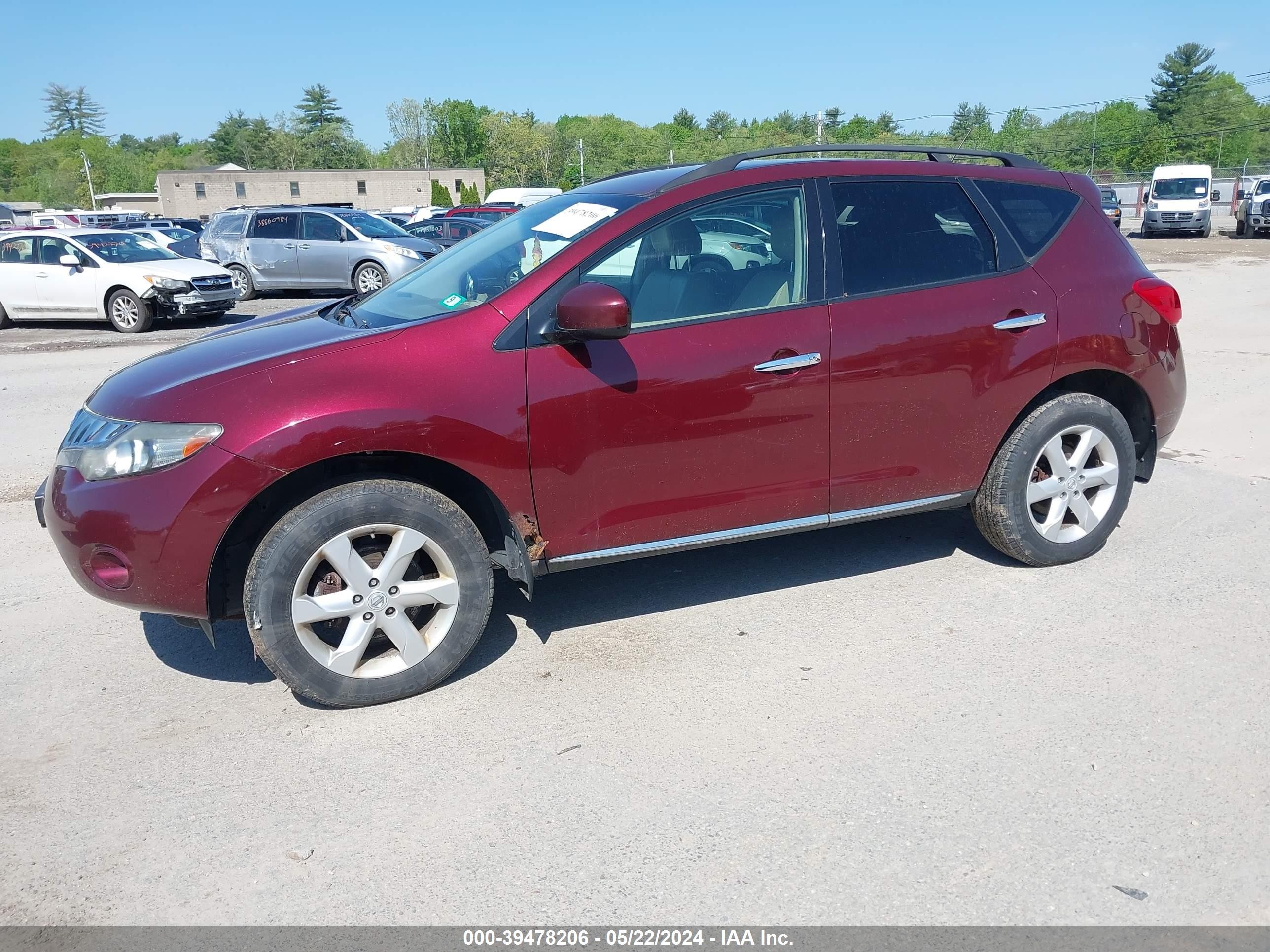 Photo 1 VIN: JN8AZ18W29W149260 - NISSAN MURANO 