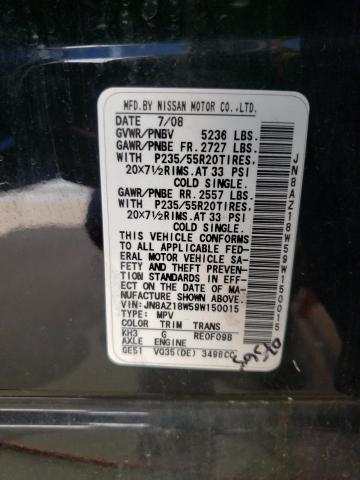 Photo 9 VIN: JN8AZ18W59W150015 - NISSAN MURANO 