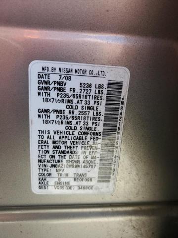 Photo 12 VIN: JN8AZ18W99W145707 - NISSAN MURANO 