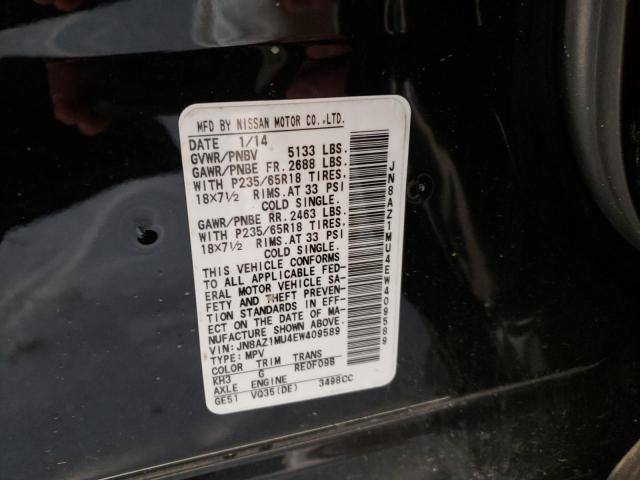 Photo 13 VIN: JN8AZ1MU4EW409589 - NISSAN MURANO S 