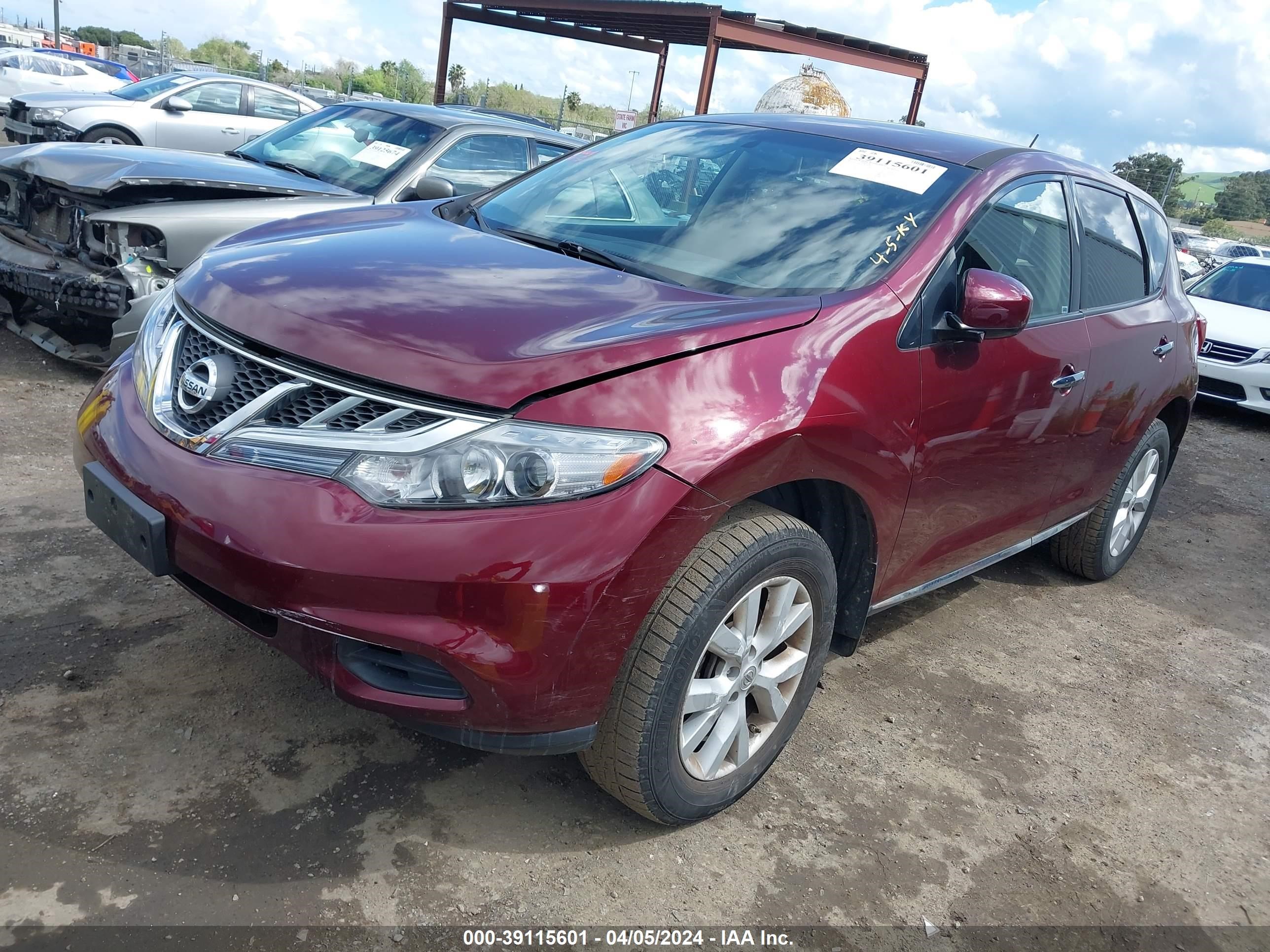 Photo 1 VIN: JN8AZ1MU5CW113588 - NISSAN MURANO 