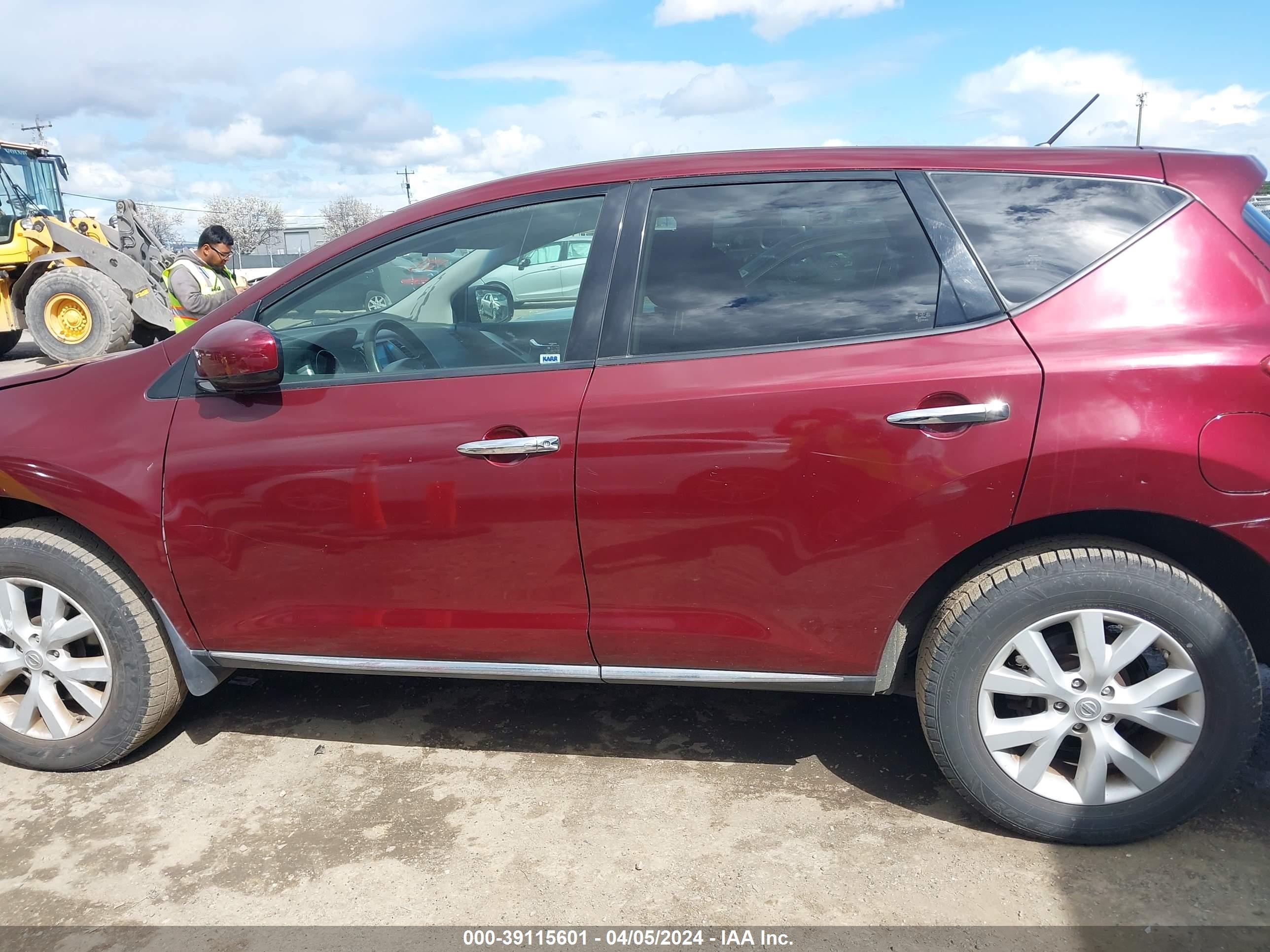 Photo 13 VIN: JN8AZ1MU5CW113588 - NISSAN MURANO 