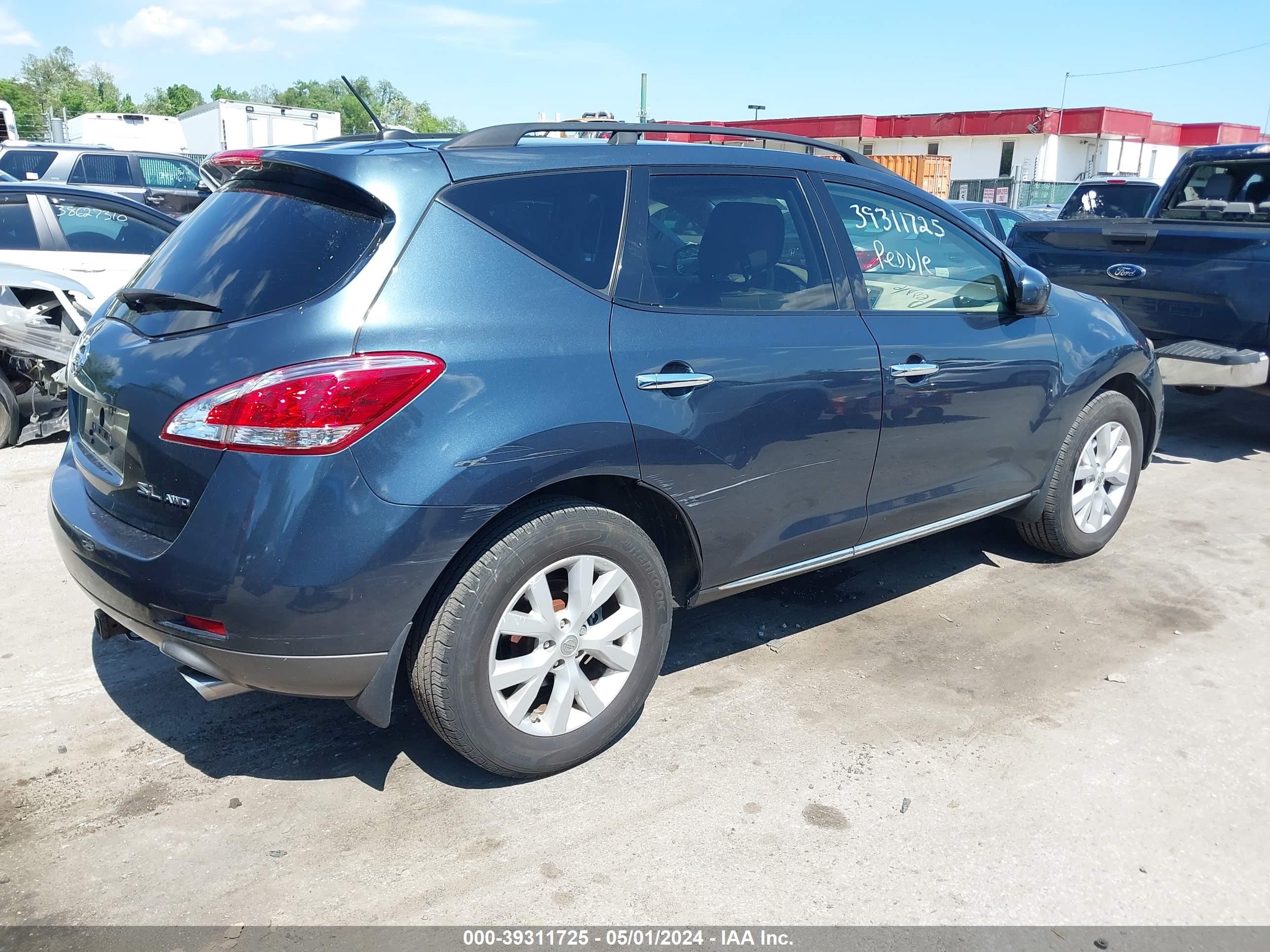 Photo 3 VIN: JN8AZ1MW1BW166613 - NISSAN MURANO 