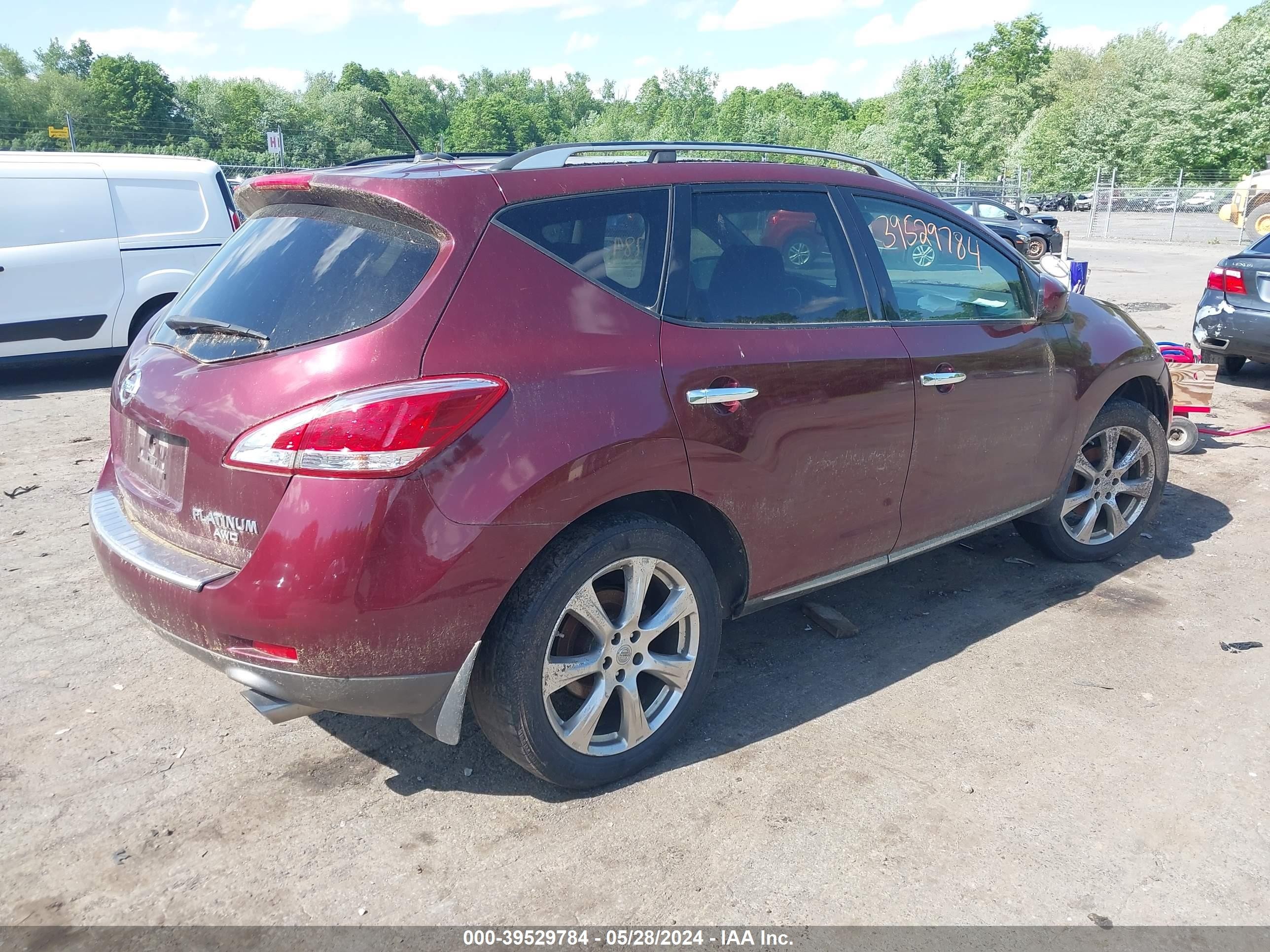 Photo 3 VIN: JN8AZ1MW4CW212274 - NISSAN MURANO 