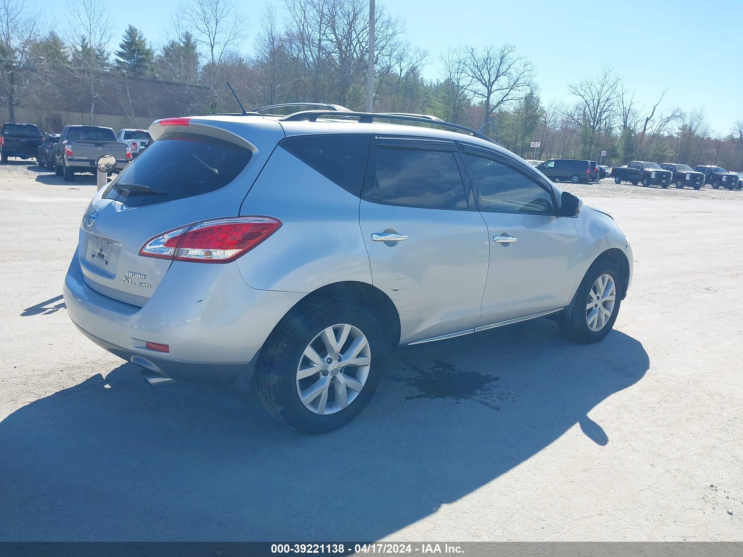 Photo 3 VIN: JN8AZ1MW7CW203407 - NISSAN MURANO 