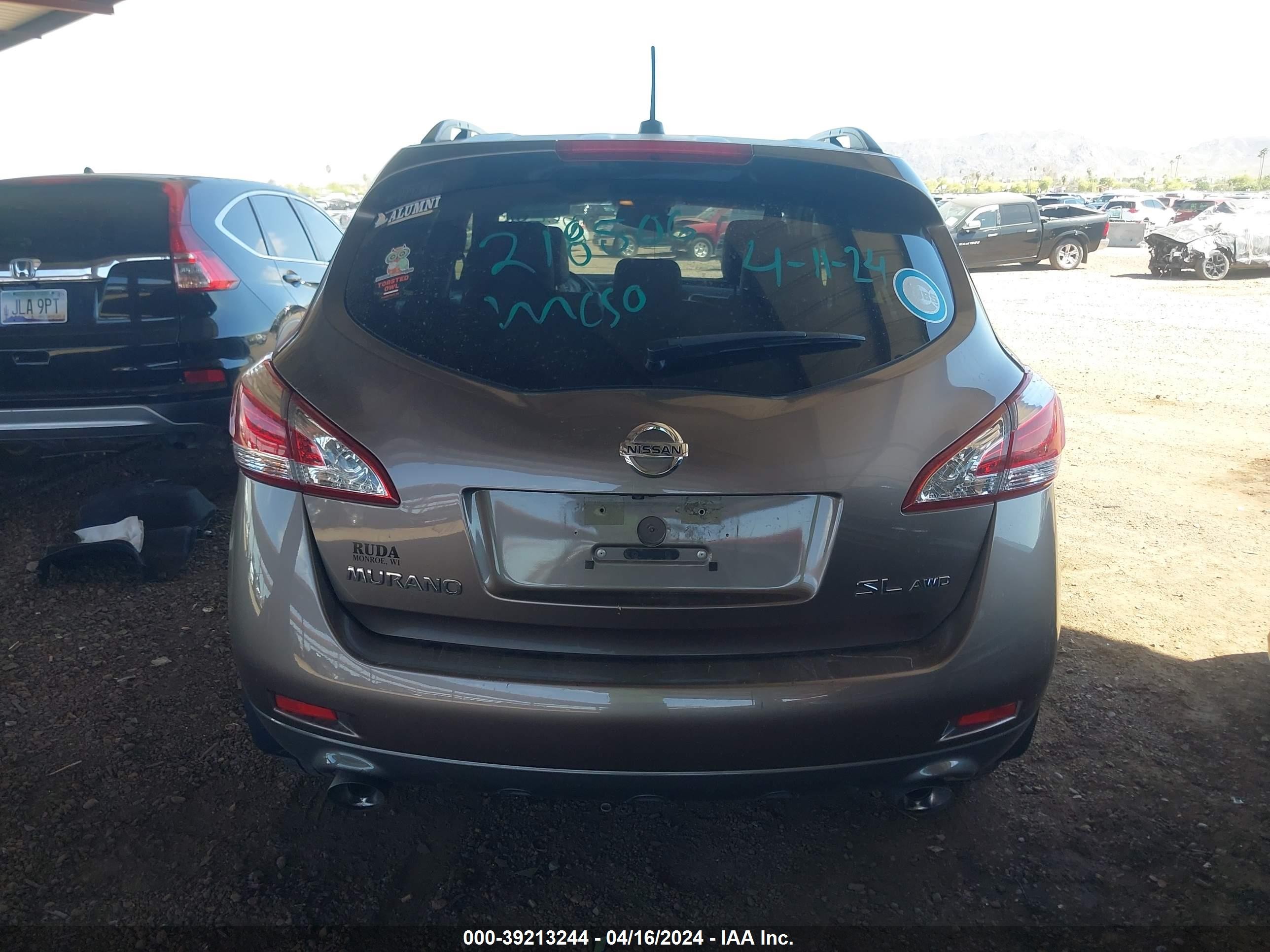 Photo 15 VIN: JN8AZ1MW7CW218506 - NISSAN MURANO 