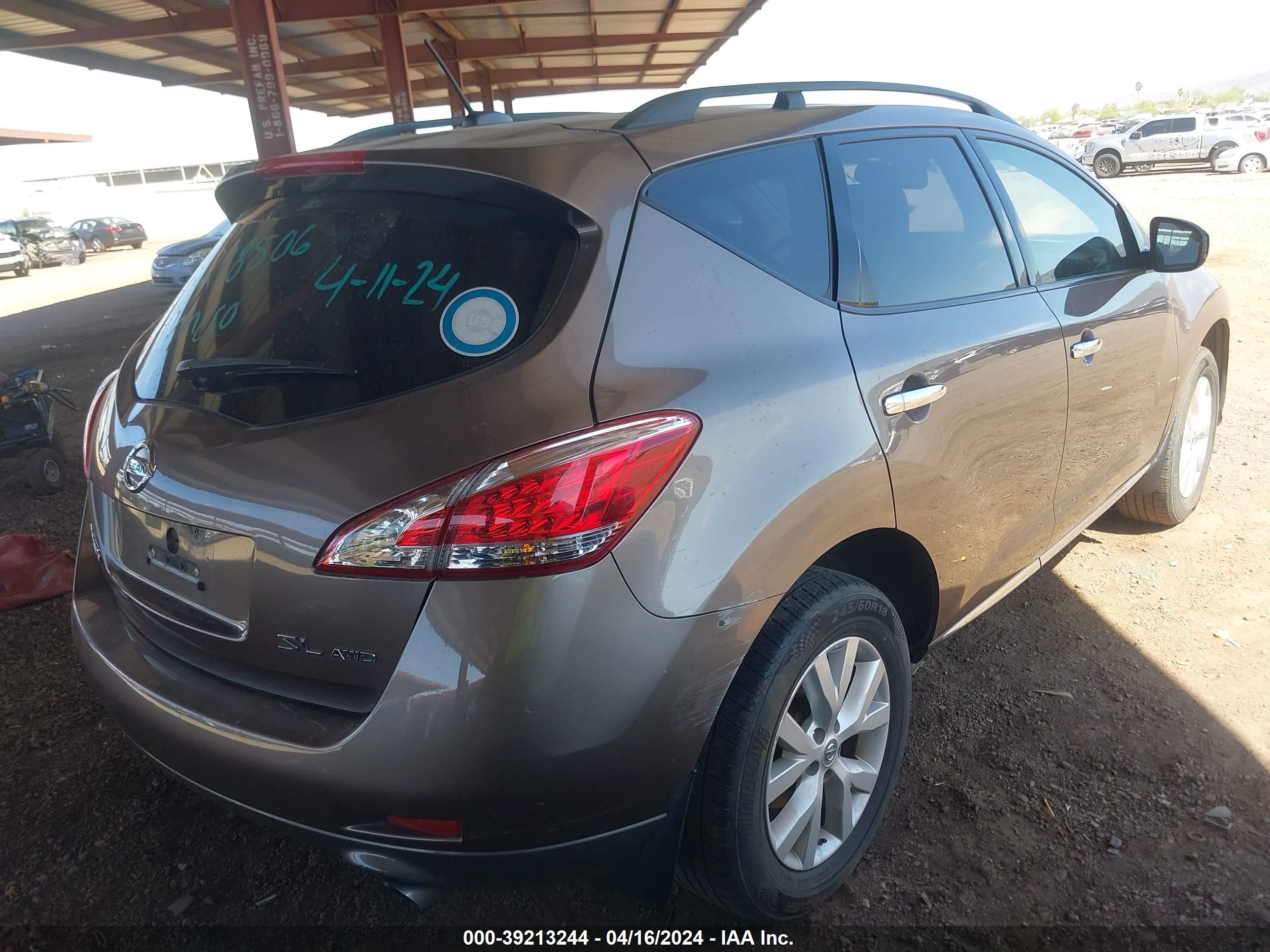 Photo 3 VIN: JN8AZ1MW7CW218506 - NISSAN MURANO 