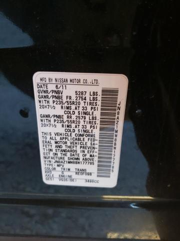 Photo 11 VIN: JN8AZ1MW8BW177785 - NISSAN MURANO 