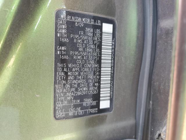 Photo 12 VIN: JN8AZ28R39T125387 - NISSAN CUBE BASE 