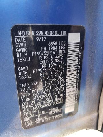 Photo 9 VIN: JN8AZ2KR5DT300658 - NISSAN CUBE S 