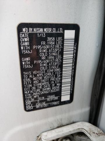 Photo 12 VIN: JN8AZ2KR6DT303391 - NISSAN CUBE S 