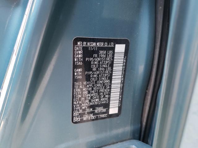 Photo 9 VIN: JN8AZ2KR7BT214412 - NISSAN CUBE BASE 