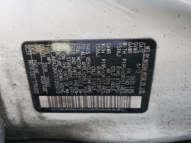 Photo 9 VIN: JN8AZ2KR7CT255012 - NISSAN CUBE BASE 