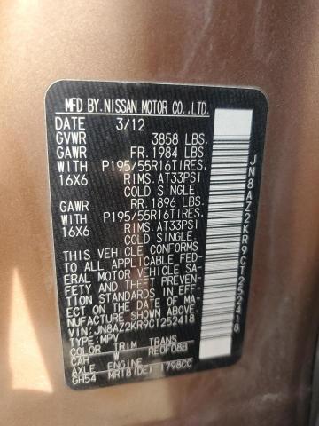 Photo 11 VIN: JN8AZ2KR9CT252418 - NISSAN CUBE BASE 