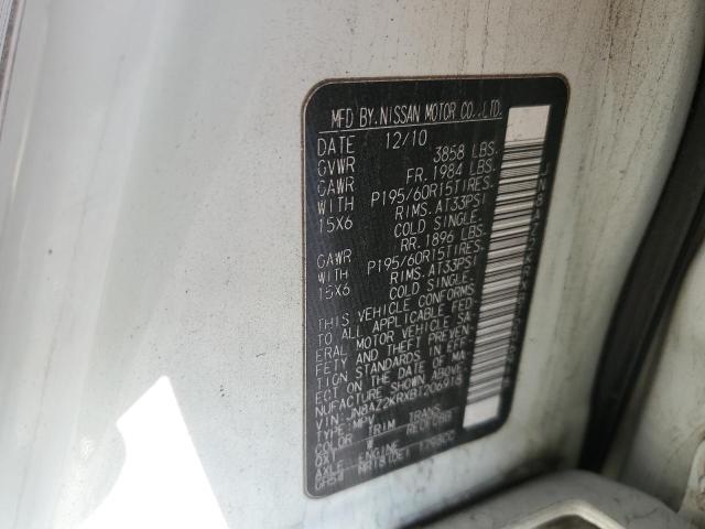 Photo 9 VIN: JN8AZ2KRXBT206918 - NISSAN CUBE BASE 