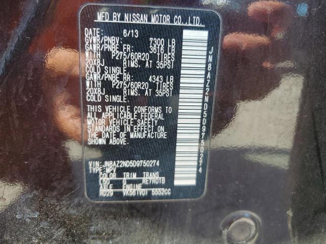 Photo 12 VIN: JN8AZ2ND5D9750274 - INFINITI QX56 