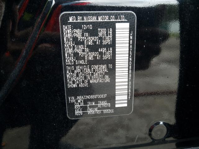 Photo 9 VIN: JN8AZ2ND8B9700837 - INFINITI QX56 