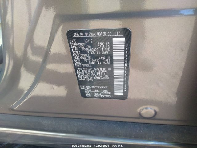 Photo 8 VIN: JN8AZ2NF7D9530555 - INFINITI QX56 