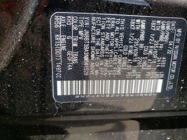 Photo 9 VIN: JN8BT3BA3NW041528 - NISSAN ROGUE SV 