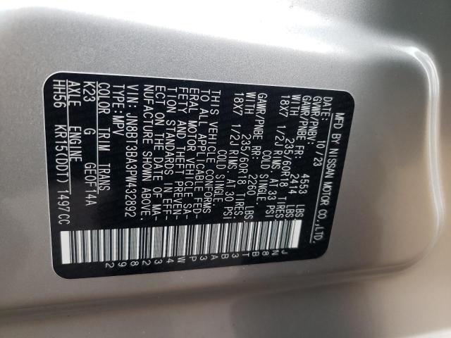 Photo 12 VIN: JN8BT3BA3PW432892 - NISSAN ROGUE 