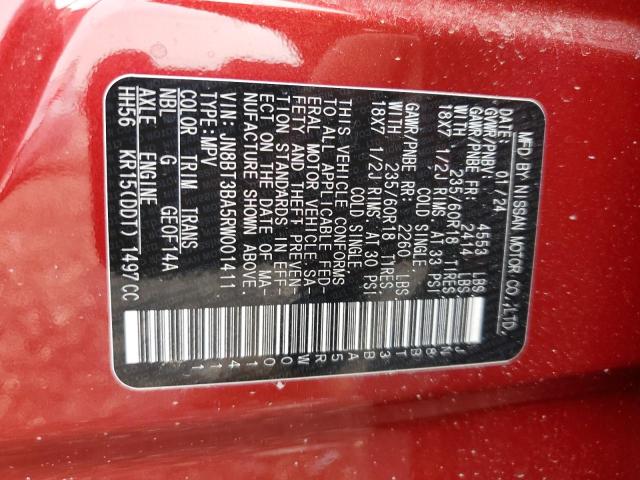 Photo 11 VIN: JN8BT3BA5RW001411 - NISSAN ROGUE 