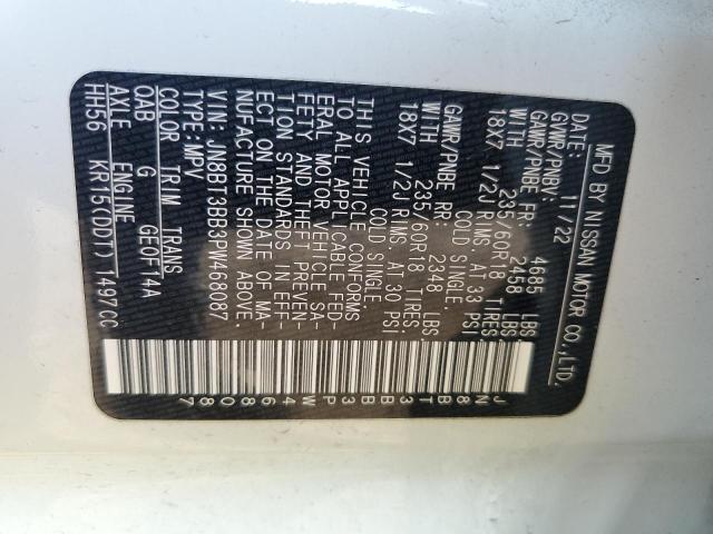 Photo 12 VIN: JN8BT3BB3PW468087 - NISSAN ROGUE SV 