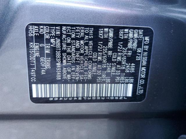 Photo 12 VIN: JN8BT3BB3PW493488 - NISSAN ROGUE 