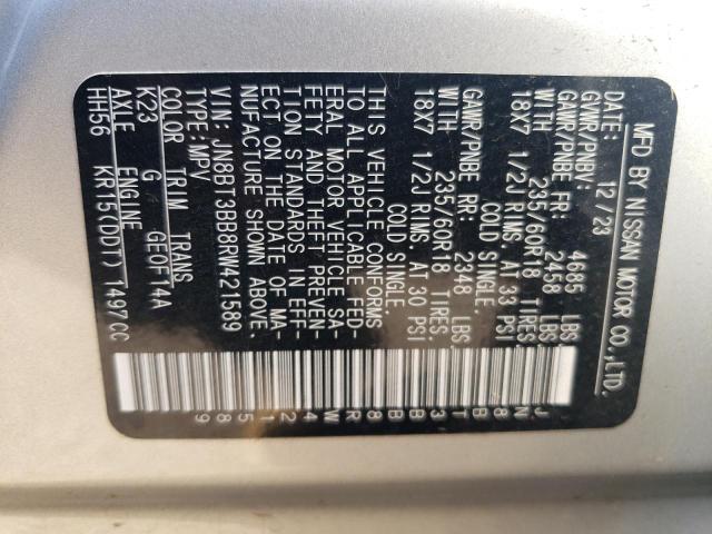 Photo 12 VIN: JN8BT3BB8RW421589 - NISSAN ROGUE SV 