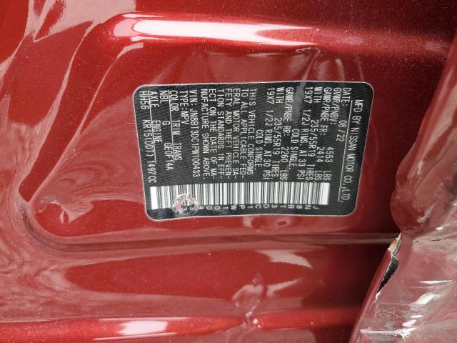 Photo 12 VIN: JN8BT3DC1PW100433 - NISSAN ROGUE PLAT 