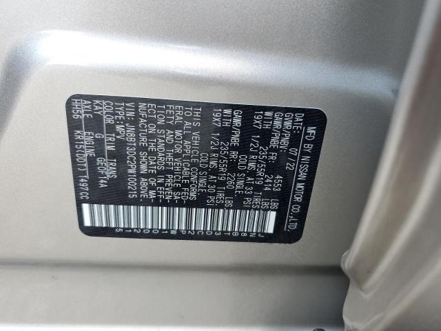 Photo 13 VIN: JN8BT3DC2PW100215 - NISSAN ROGUE PLAT 