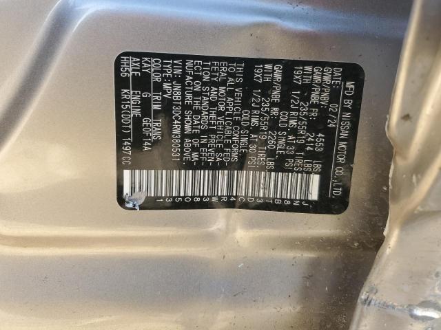 Photo 12 VIN: JN8BT3DC4RW380531 - NISSAN ROGUE PLAT 