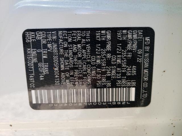 Photo 13 VIN: JN8BT3DD5PW304130 - NISSAN ROGUE PLAT 