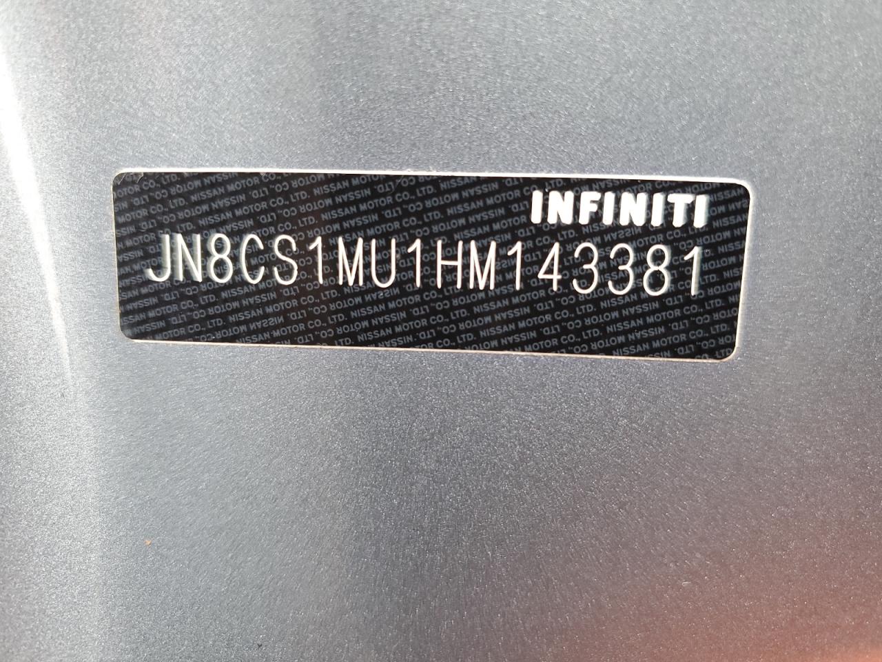 Photo 11 VIN: JN8CS1MU1HM143381 - INFINITI QX70 