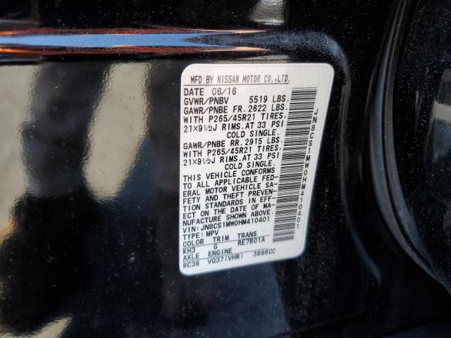 Photo 12 VIN: JN8CS1MW0HM410401 - INFINITI QX70 