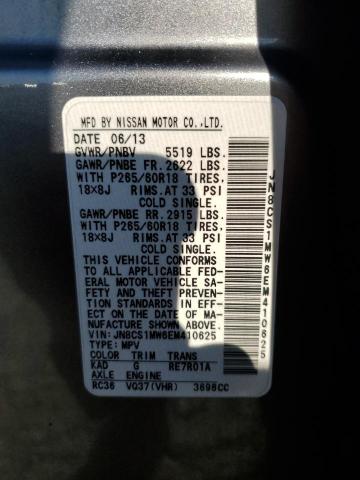 Photo 12 VIN: JN8CS1MW6EM410625 - INFINITI QX70 