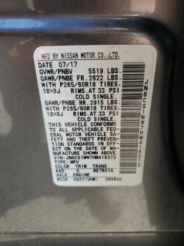 Photo 12 VIN: JN8CS1MW7HM416373 - INFINITI QX70 