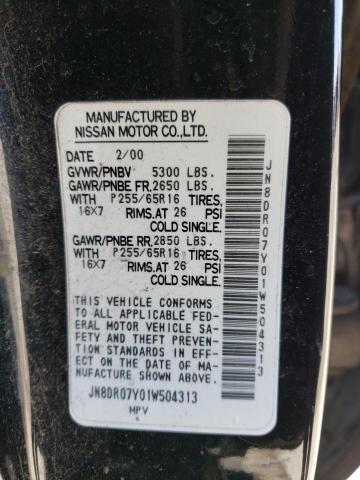 Photo 12 VIN: JN8DR07Y01W504313 - NISSAN PATHFINDER 