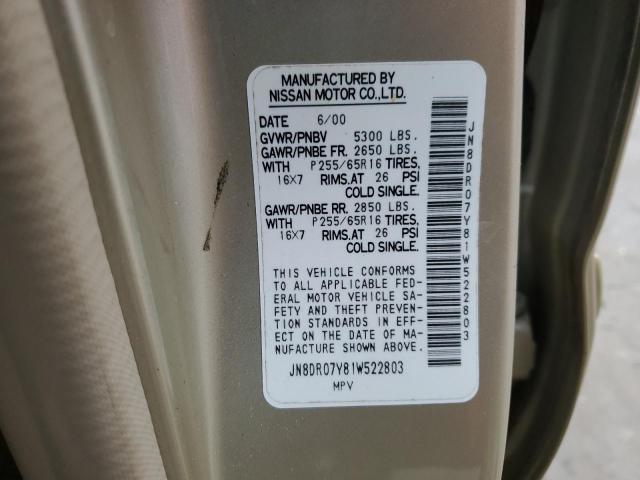 Photo 11 VIN: JN8DR07Y81W522803 - NISSAN PATHFINDER 