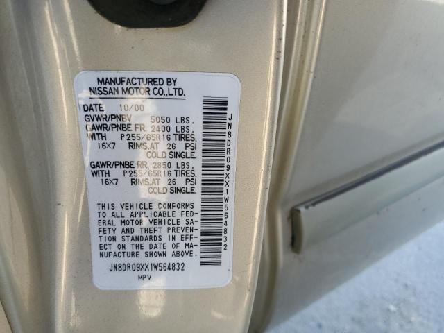 Photo 12 VIN: JN8DR09XX1W564832 - NISSAN PATHFINDER 